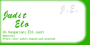 judit elo business card