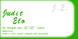 judit elo business card